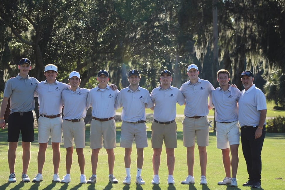 golf club team on the course at nationals